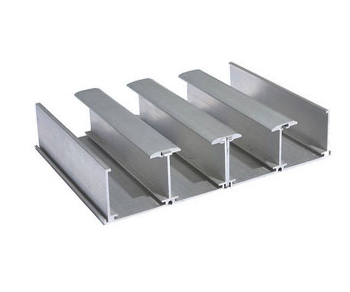 Custom Silver Anodized Aluminium Extrusions Sliding Profile