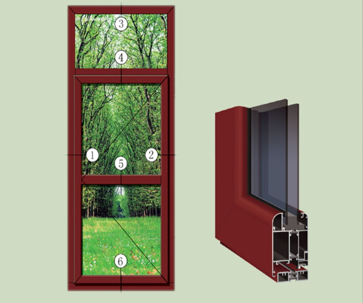 Thermal insulation vertical hinged door-55 series door