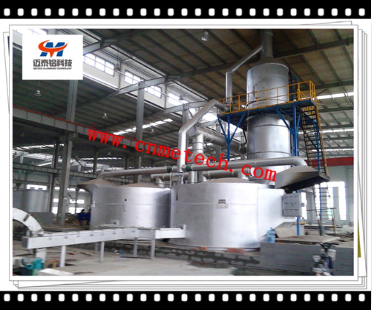 Vertical Melting Furnaces with 8Ton Circular Holding Furnace