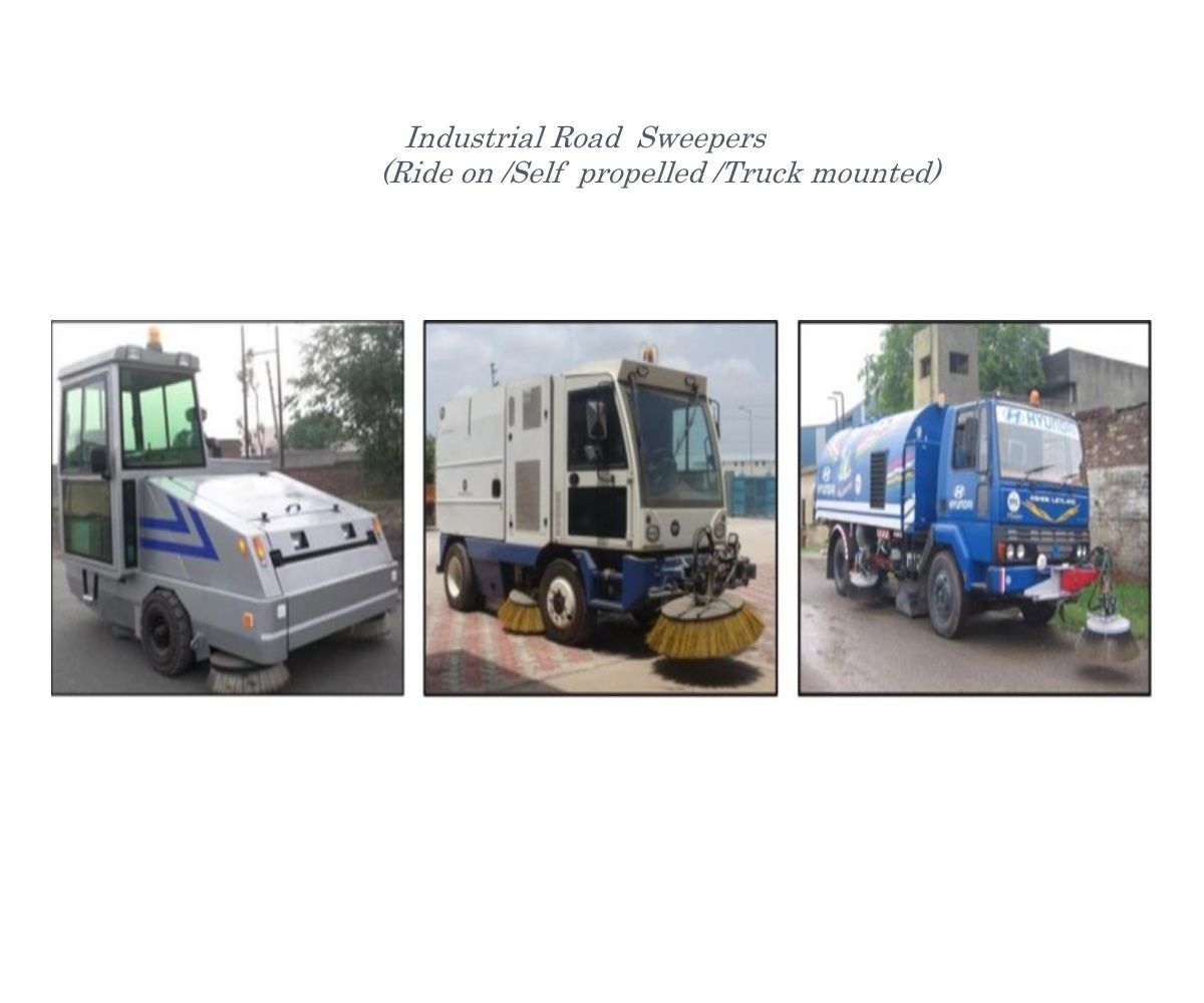 Industrial Road sweepers (Ride on/self propelled /Truck mounted)