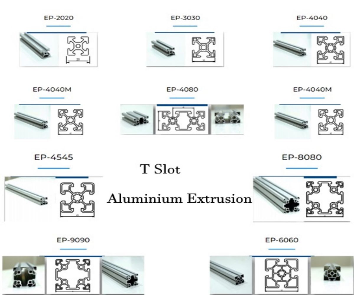 T Slot Aluminium Extrusion Profiles