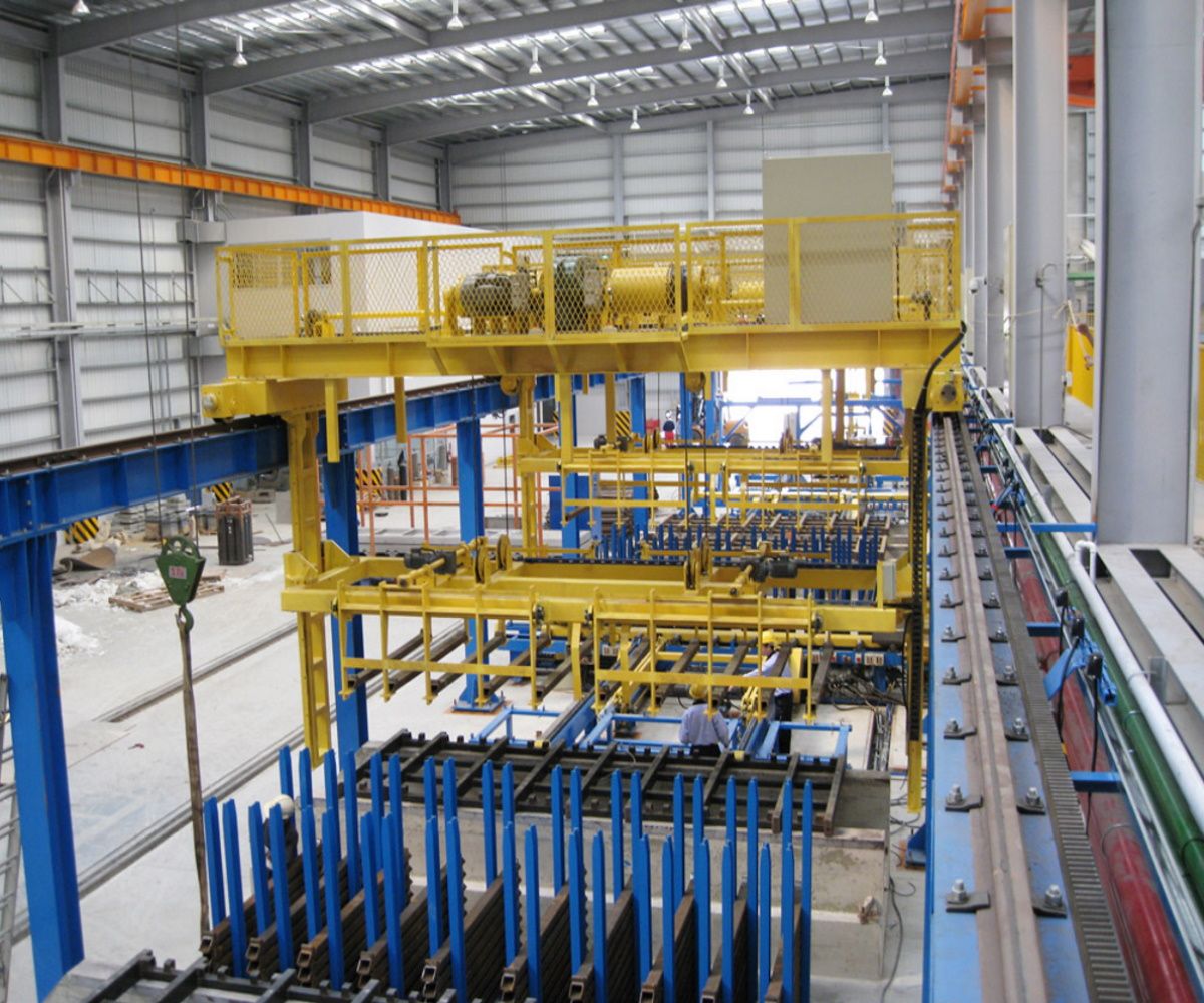 Aluminium rod automatic stacker