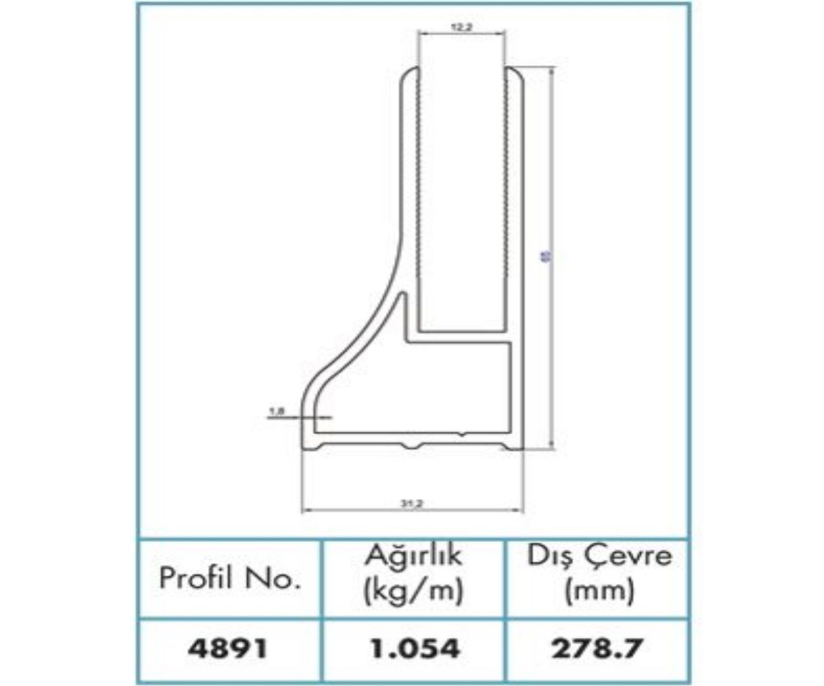 Aluminium Square Railing Profiles