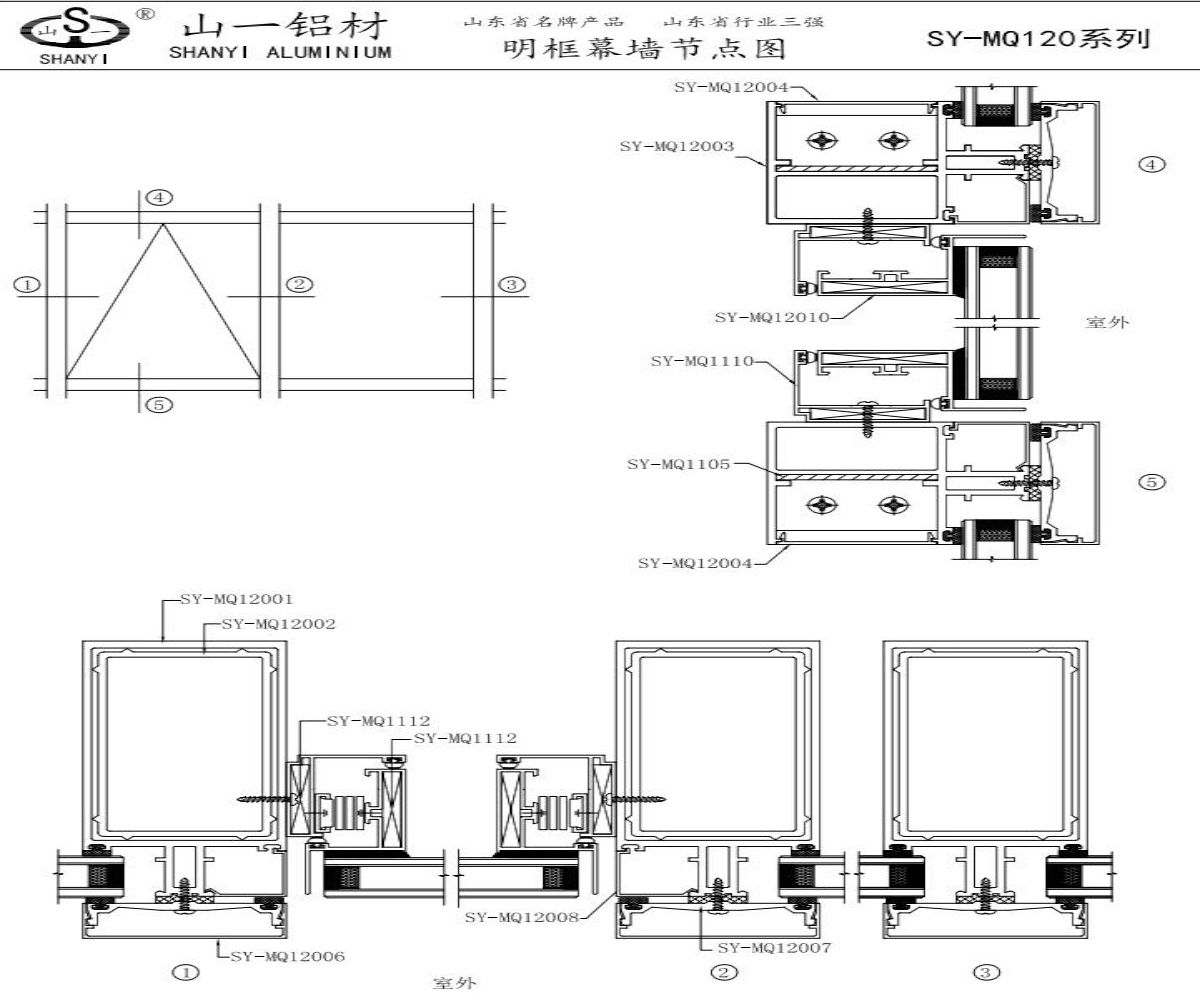 Curtain Wall System Profiles