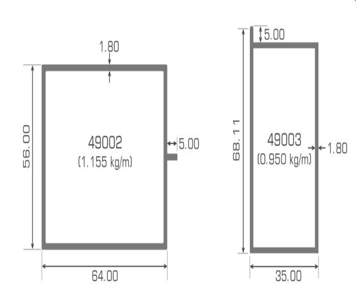 Aluminium Curtain Wall Profiles