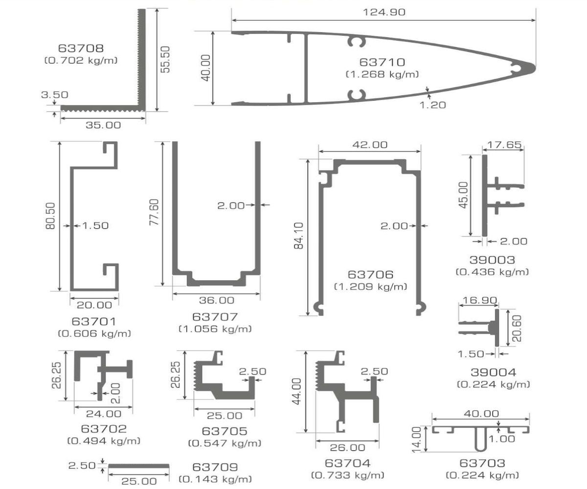 Aluminium Facade Profiles