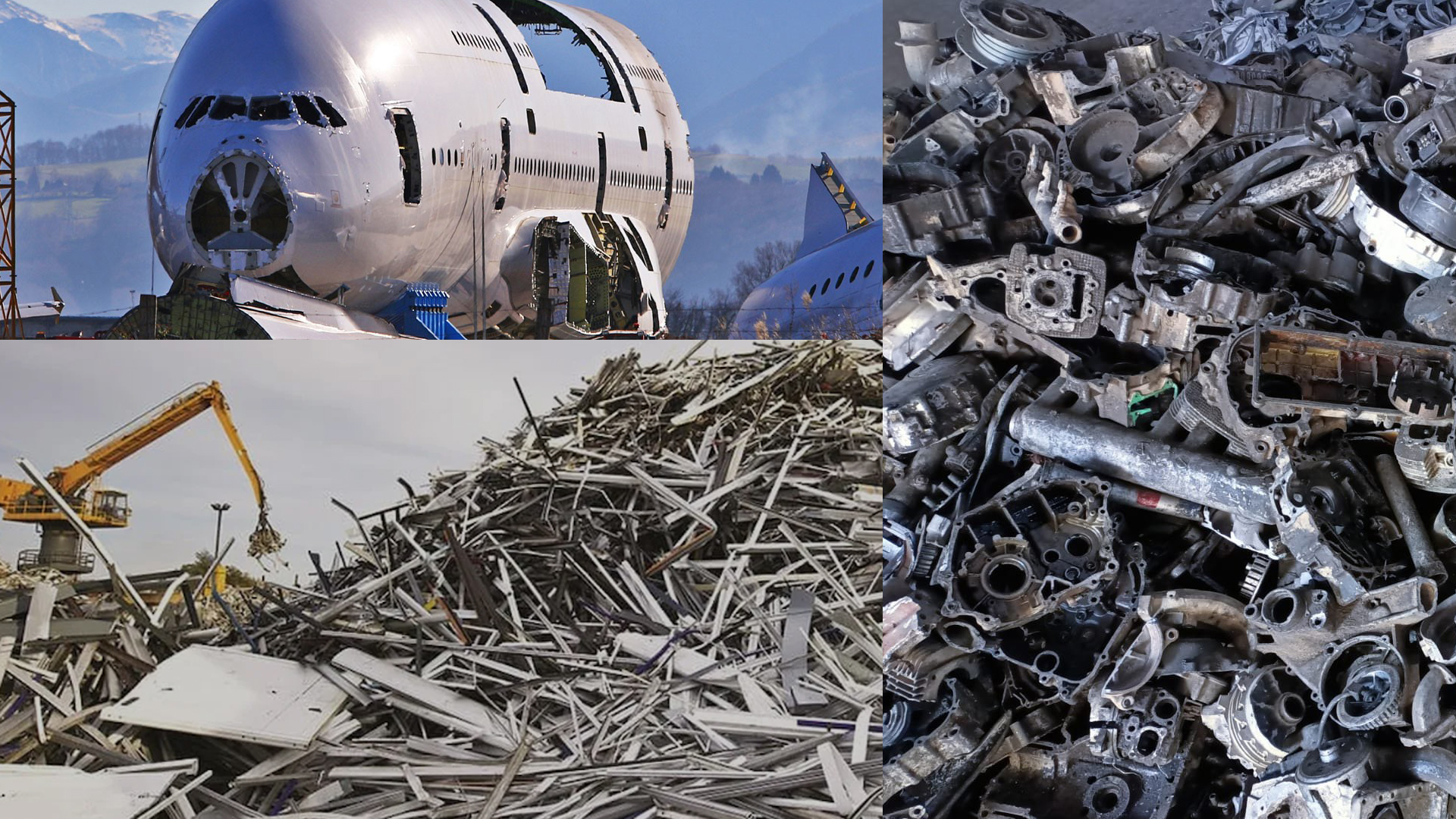 How are various industries utilising aluminium scrap?